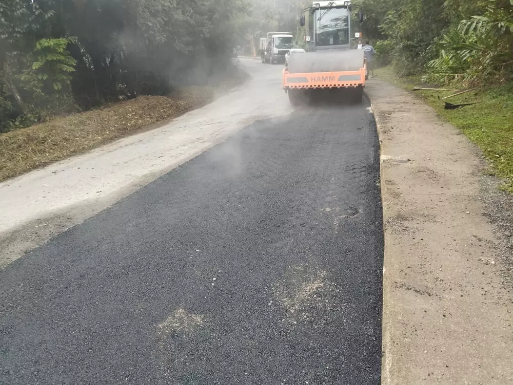 Rua da Pirambeira em Rio Negro é liberada após obras de recuperação
